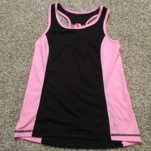 Black and pink exercise top
